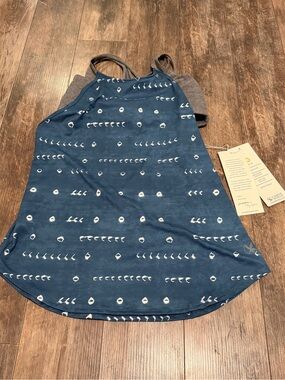 Carve Designs Navy Blue Patterned Sports Bra Tank
